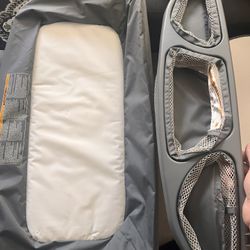 baby changing table and compartments for Graco pack and play