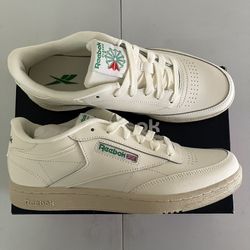 Reebok Club C Tennis Shoes Chalk Kids Youth Men Size 7