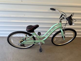 Huffy Women’s 26” Cruiser Comfort Bike Mint Green 7-Speed Step Through Bicycle