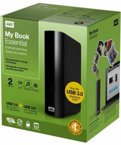 WD My Book 2TB External Hard Drive Storage USB 3.0 File Backup and Storage