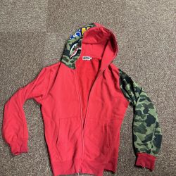 Red Bape Hoodie Size XXL (RUNS SMALL)