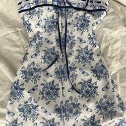 White & Blue Dress 