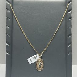 Gold Chain With Charm 14k 22 Inches (455/29)