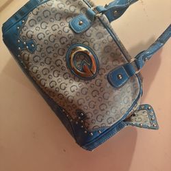  Blue Guess Purse