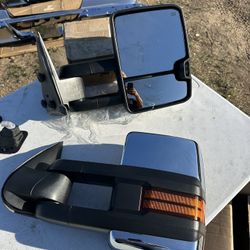 99-02 Chevy Silverado Gmc Sierra Tow Mirrors 