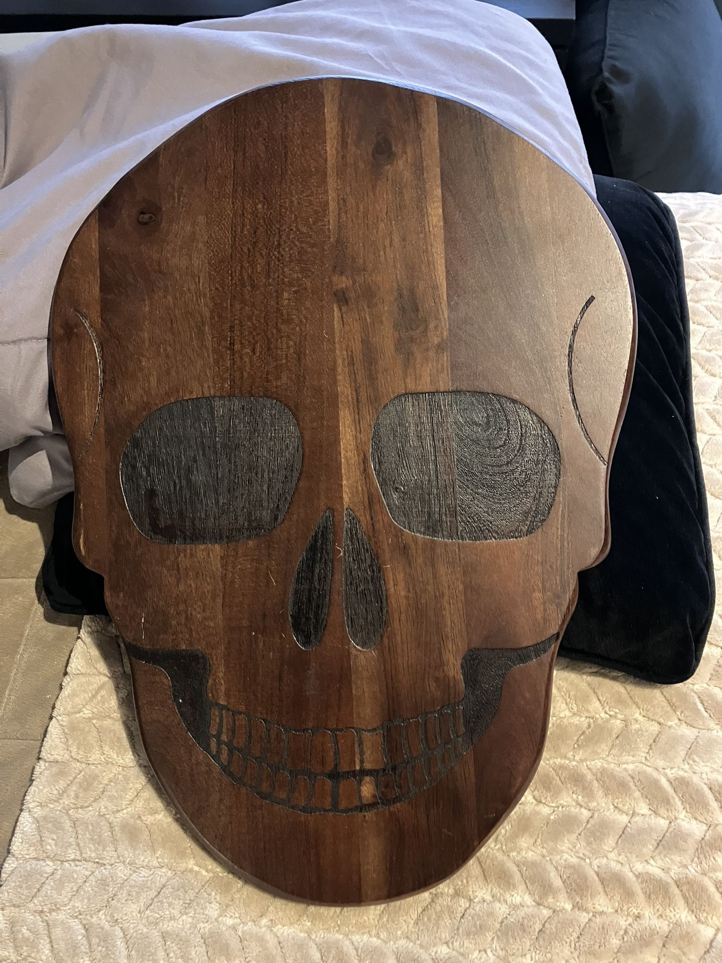 Studio 3B Skull Wood Cheese Board, Great For Halloween!