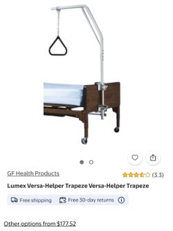 Black Helper Trapeze to connect  to bedframe