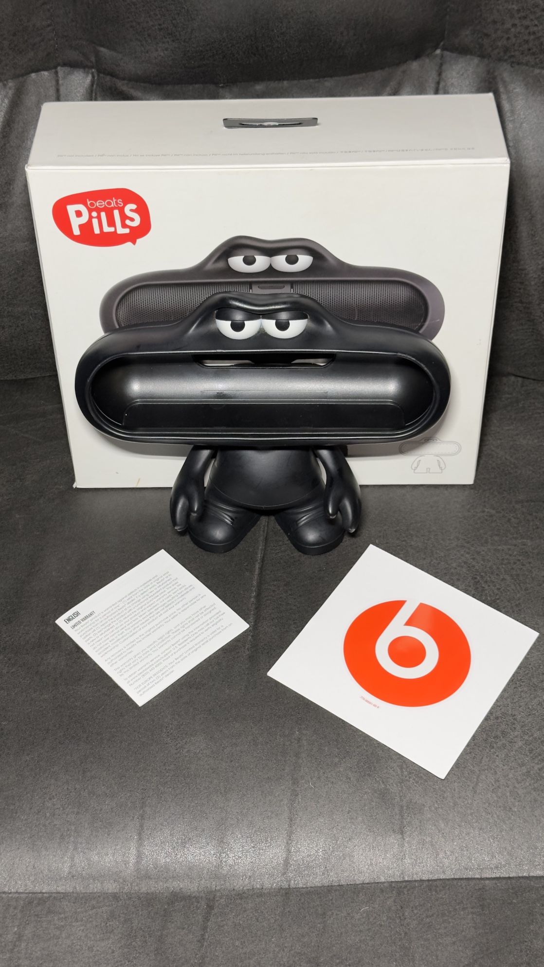 Beats by Dr. Dre Pill Blue Dude Character Speaker Stand Holder ONLY with Box
