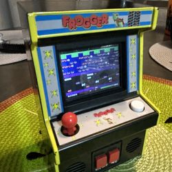 Frogger Retro Handheld Mini Arcade Video Game Konami Basic Fun #09551 Works #06