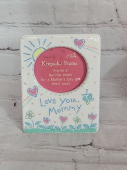 Vintage, "I love mommy" picture frame 90's