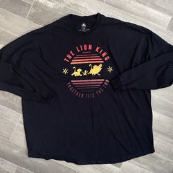 Disney Spirit Jersey Adult XXL  Long Sleeve Pride Lands Lion King Sweatshirt