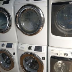 Samsung Front Load Washer And Dryer Set Both Works Good 