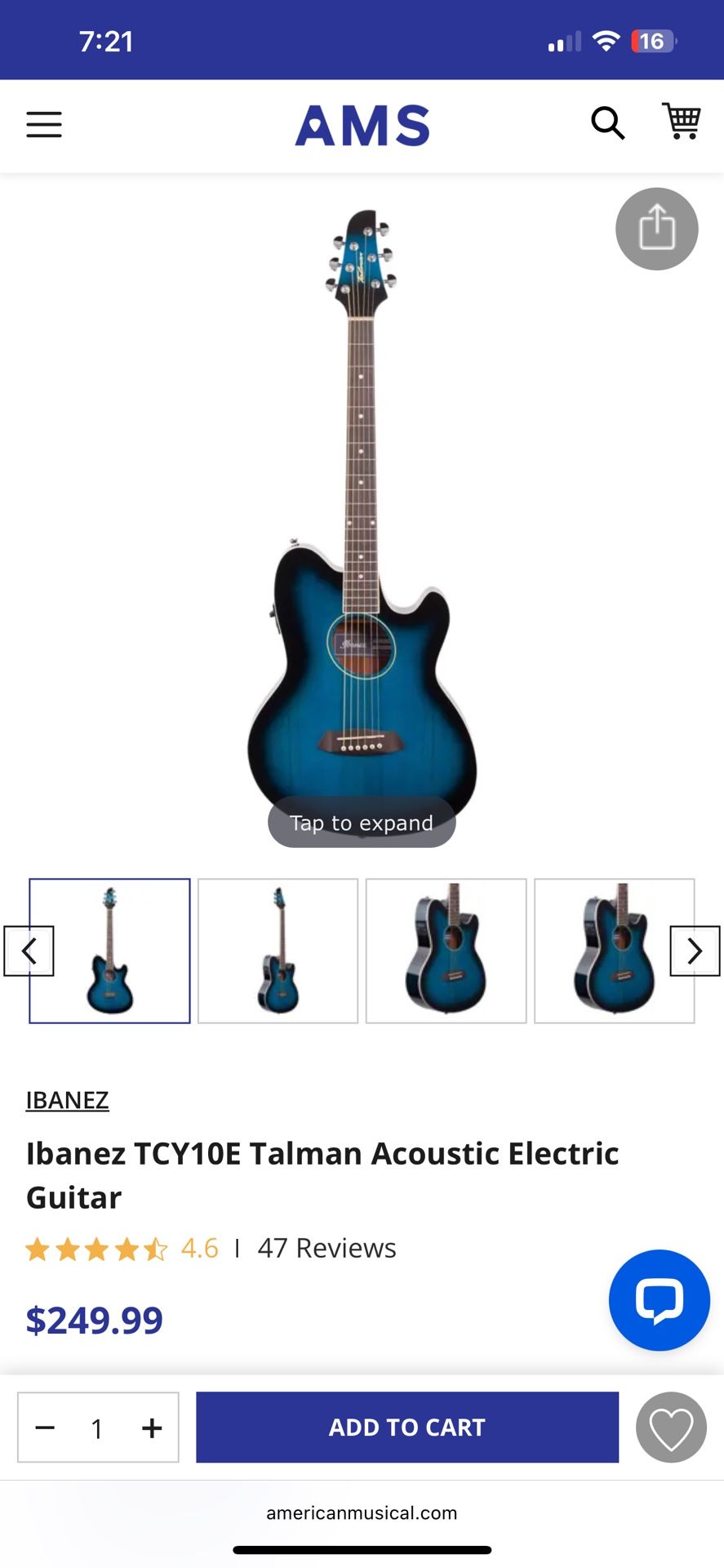 Ibanez TCY10E Talman Acoustic Electric Guitar