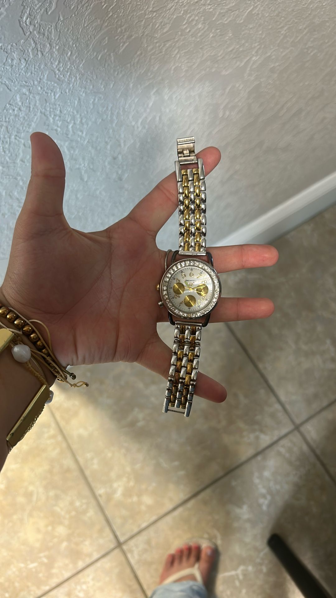 Silver And Gold Watch/NOT REAL GOLD