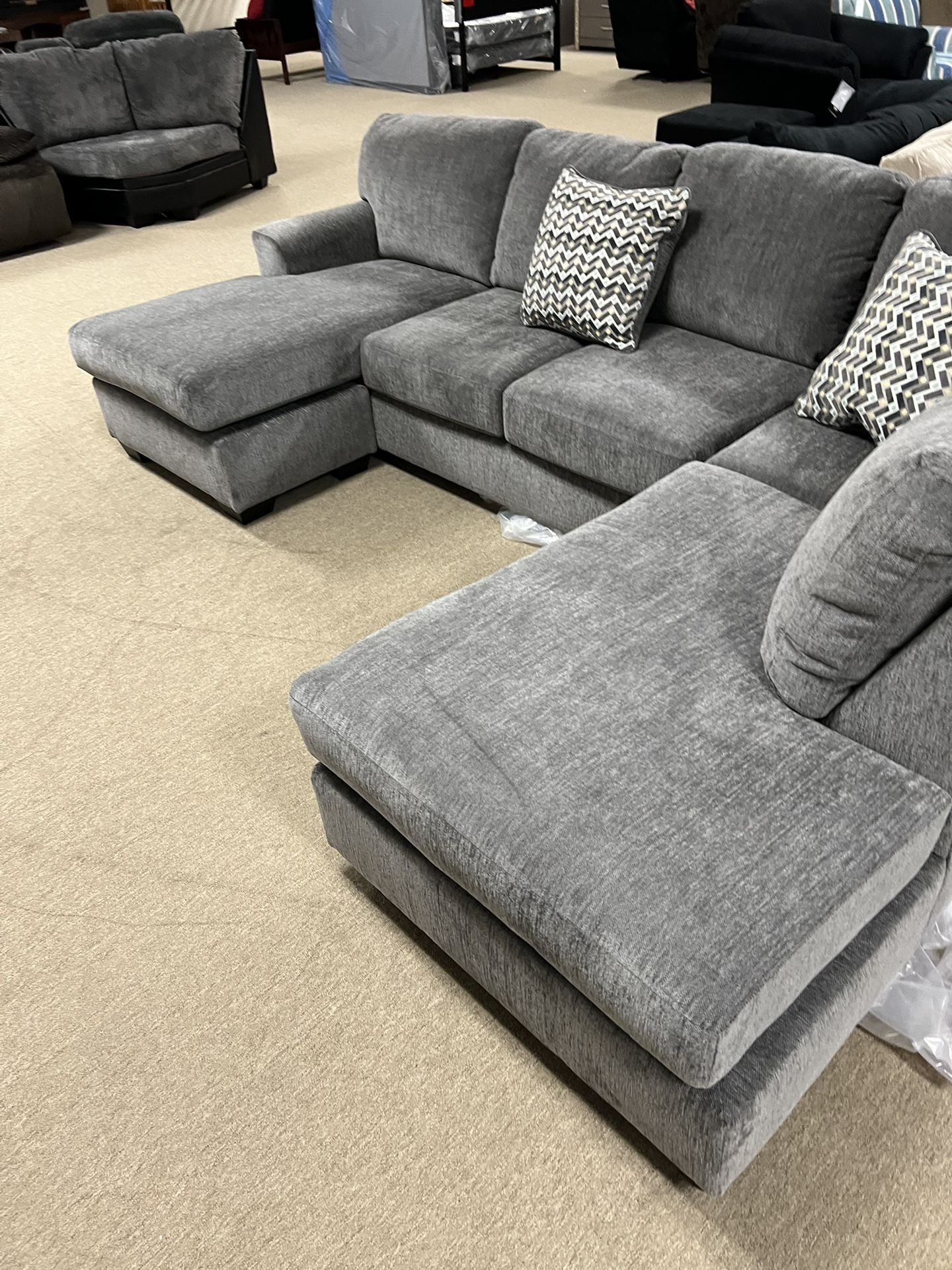 Double Chaise Stunning Sectional!