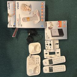 2 Handset Amplified Cordless Answering System with Cordless Audio Doorbell