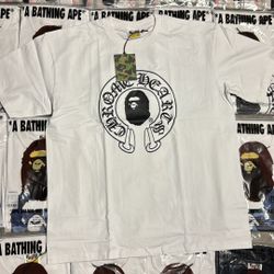 Bape White Chrome Size L,XL