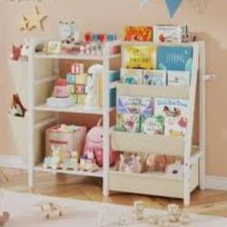 B2 Kids Bookshelf and Toy Storage, 3 Tier Book