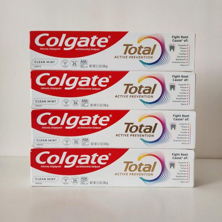 4 Colgate Toothpaste Clean Mint 5.1oz