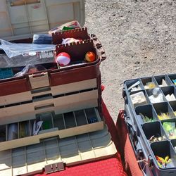 Fishing tackle 8 boxes $299