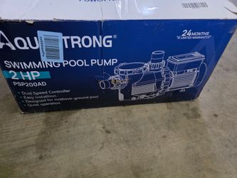 2HP aqua strong pool pump