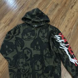 Supreme Yohji Yamamoto Hoodie Olive FW20 Size Small 