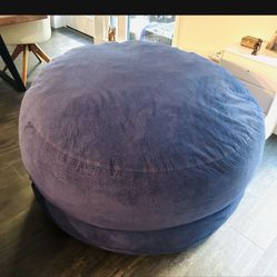 Cordaroys Bean Bag KING Convertible bean bag/chair in chenille In Blue
