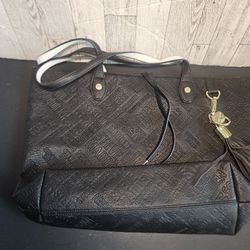 Steve Madden Purse Black Gold Accent SM