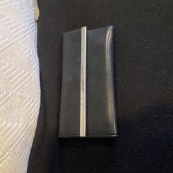 New Guess Blk Leather Wallet