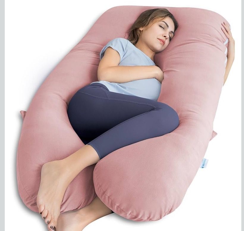 QUEEN ROSE Extra Long Pregnancy Pillows, 60 Inch U Shaped Body Pillow
