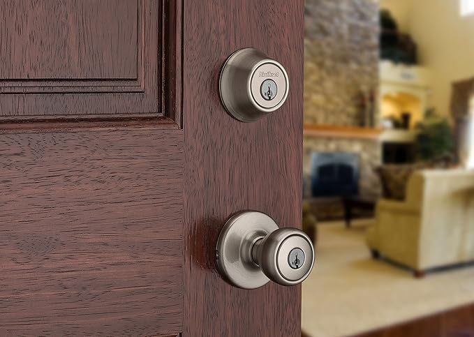 New Locks door knob & Deadbolt w/ installation 4xkeys