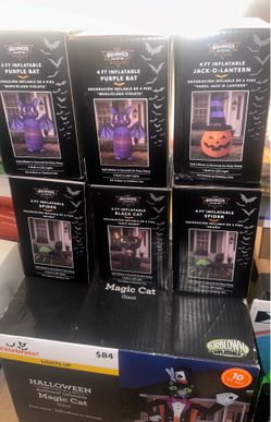 Halloween inflatable yard decoration bat, pumpkin spider