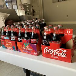 Vintage 1990s Coca-Cola 40 Glass Bottle Collection