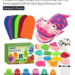 Hand Puppet Making Kit, Art Craft Felt Sock Puppet Toys, Creative DIY Make