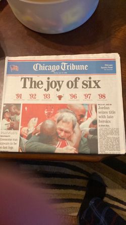 Bulls 6th Championship Newspapers