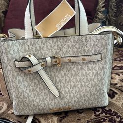 White MK Bag