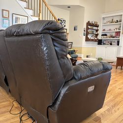 La z Boy Morrison Power Recliner Love Seat With Console