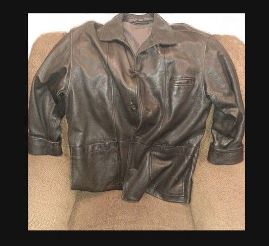 Leather Jacket Industria Brand 100% Italian 100% Genuine Leather Suede Coat Jacket.