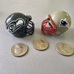 Mini Pocket Football Helmets Seahawks Vs Patriots 