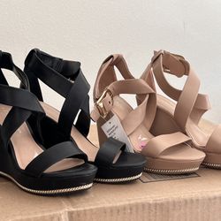 Women's BCBG Wedges 5 1/2 $20 For Both