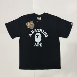 Bape T-Shirt Black & White Size Small