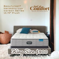 Beautyrest® Harmony Lux Carbon Series 13.75” Tight-Top Plush King Size