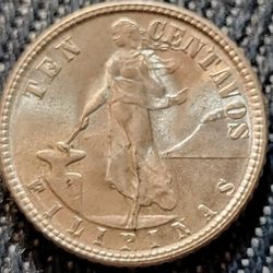 1944D 10 Centavos Error Coin 