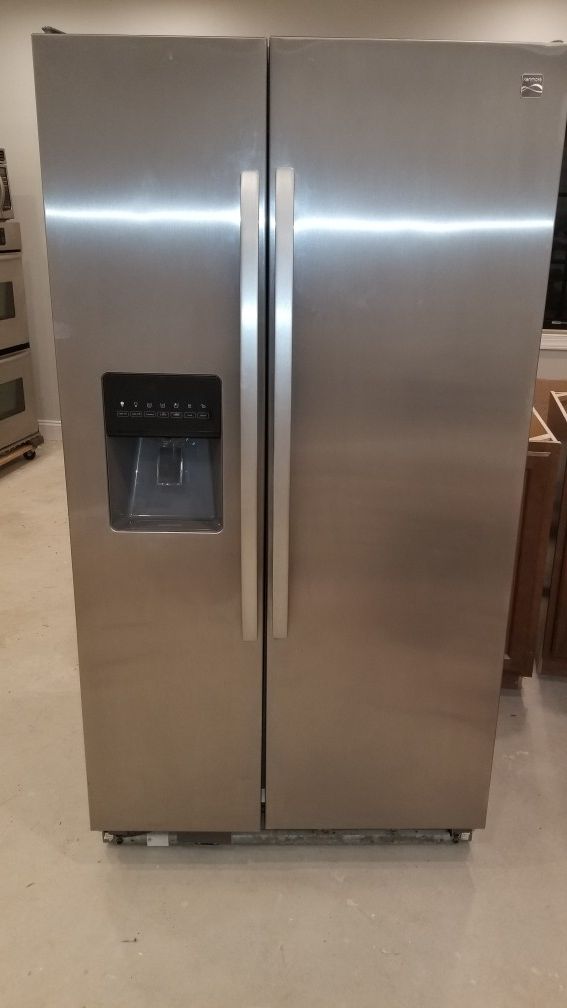 Stainless Steel Side-by-Side Kenmore with Water & Ice Dispenser