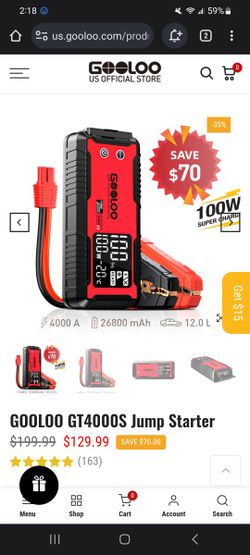 Gooloo Car Jump Starter