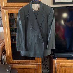 Dark Green Men Suit