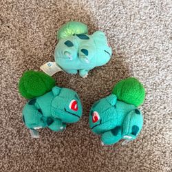 Pokémon Set Of 3 Bundle Of Bulbasaur