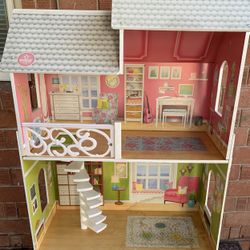 Children’s Doll House PlaySet Kids Barbie Toys