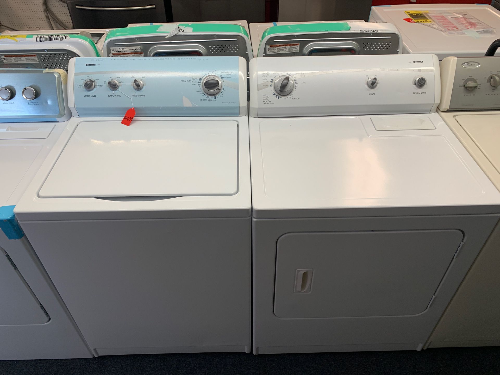 Kenmore washer and dryer set 1 year warranty