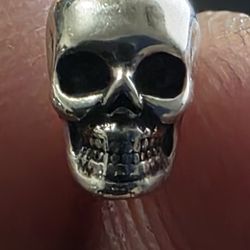 Silver Skull Earings .925 5mm